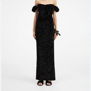 Jacquemus Crushed Velour Gown